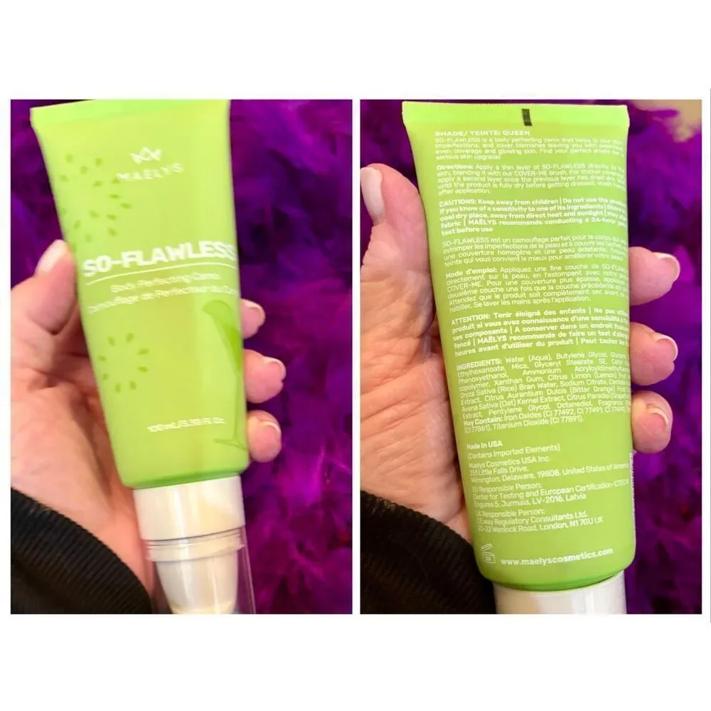 MAELYS-Cosmetic/Travel Bag+GET-BACK Body Acne Spray+So-Flawless Perfecting Cream